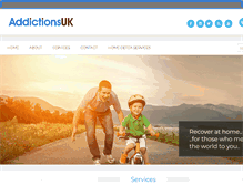 Tablet Screenshot of addictionsuk.com